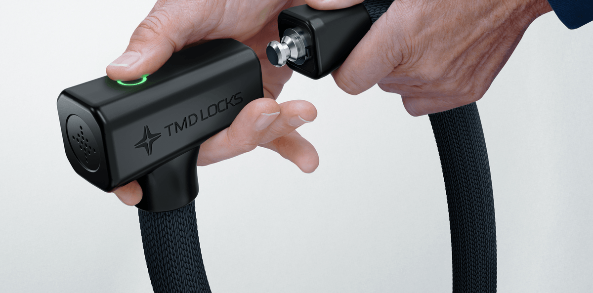 The TMD Chain Lock sets a new standard in e-bike security. The smarter solution. Smart, easy and connected.