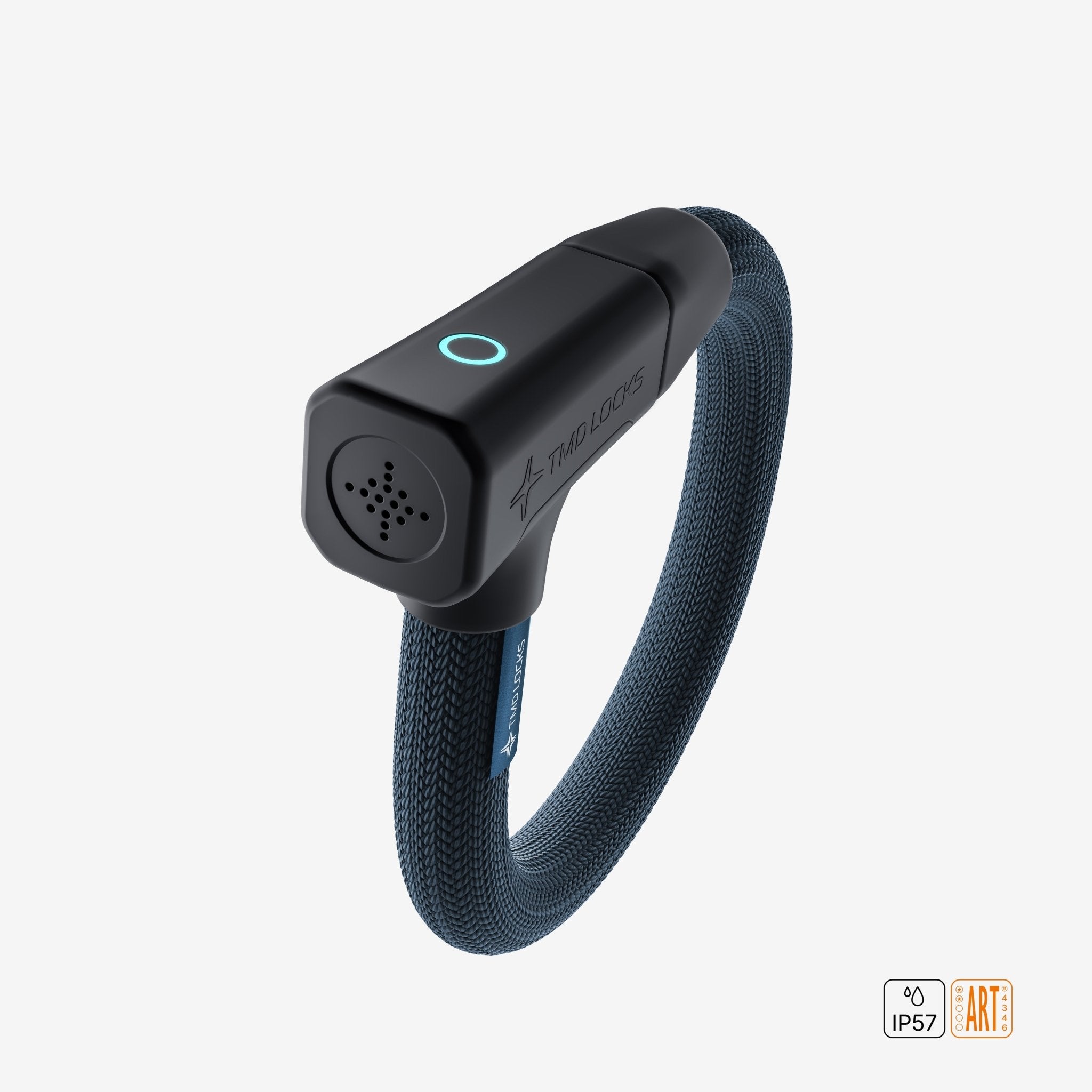TMD Smart Chain Lock - a keyless smart chain lock with integrated alarm and ART-2 certification, size 70cm in Navy.