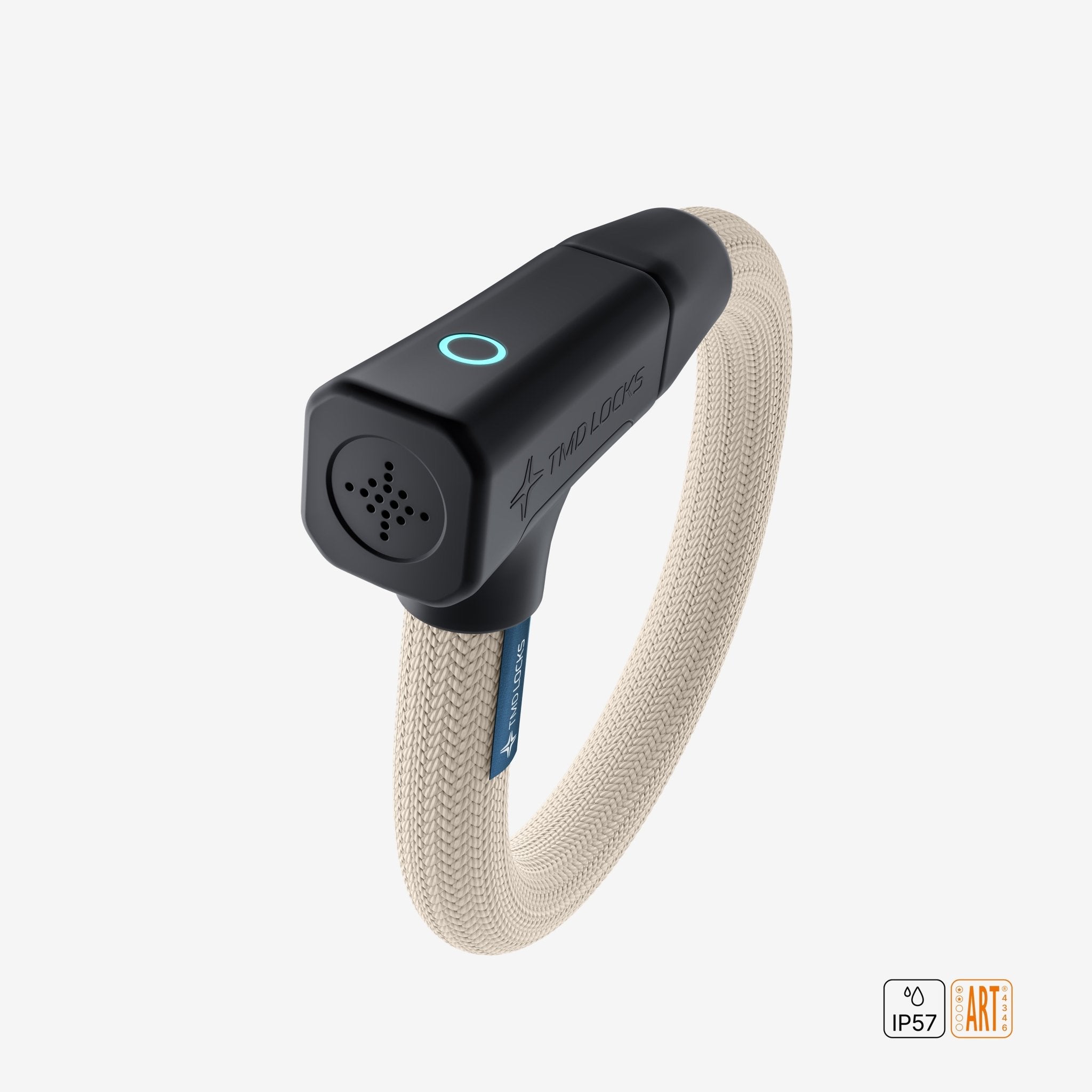 TMD Smart Chain Lock - a keyless smart chain lock with integrated alarm and ART-2 certification, size 70cm in Beige